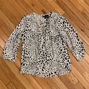 INC Animal Print Blouse 🖤🤍